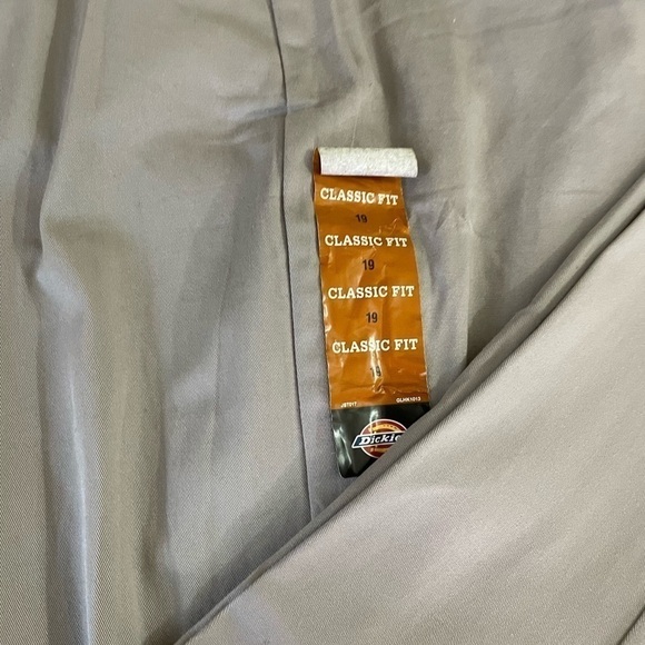 𝅺Dickies Girls Grey Stretch Pants Classic Fit Straight Leg • NWT • 19​ - Picture 10 of 11